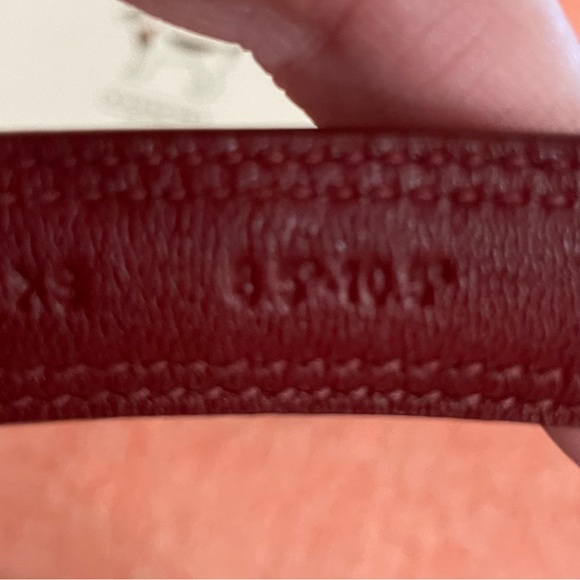 XS Coach Cherry Red Mini Signature Leather Pet Collar NWT - Picture 8 of 11